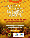 Câmara Municipal realiza arraial dia 14 de JULHO (sexta feira)