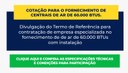 COTAÇÃO PARA O FORNECIMENTO DE CENTRAIS DE AR DE 60.000 BTUS