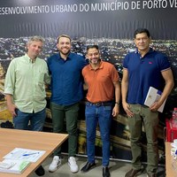 Marcio Oliveira esteve com o Presidente e diretor Técnico da Empresa Municipal de desenvolvimento urbano 
