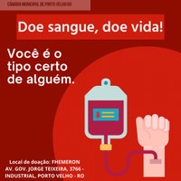 O banco de sangue da Fhemeron de Rondônia precisa da sua ajuda para se manter cheio. 